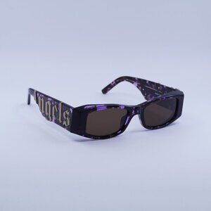 Palm Angels PERI007 ANGEL 3464 Sunglasses Havana Rectangle Frame, Brown Lenses